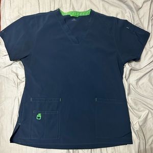 Navy Blue Carhartt Scrub Top size L